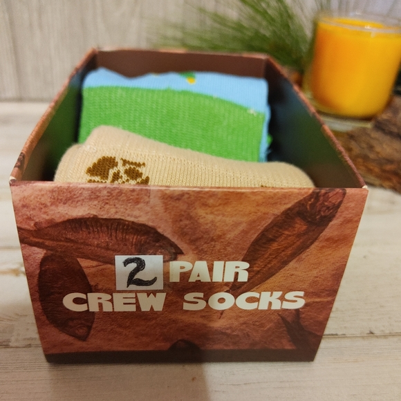 NIB Fossil crew socks 2 pairs men's shoe sz 8-12 - Picture 5 of 6